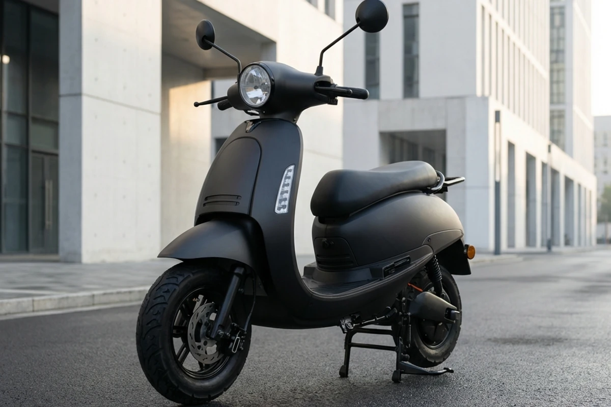 Scooter électrique DTR NovaRide en ville moderne